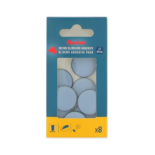 Patín adhesivo deslizante de 30 mm, 8 unidades, ALCAMPO.