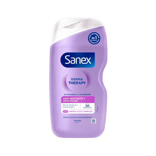 SANEX Derma therapy Gel para ducha o baño, para pieles con tendencia a eczemas o atópicas 425 ml.