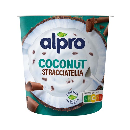 ALPRO Especialidad fermentada de coco con trocitos de chocolate (stracciatella) 340 g.