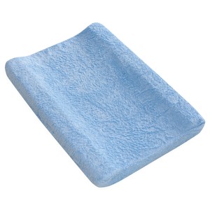 Funda rizo para cambiador o vestidor color azul cielo.