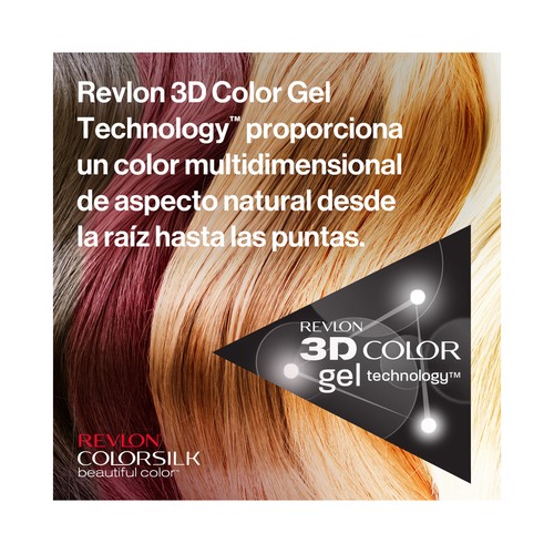 REVLON Colorsilk tono 31 Castaño oscuro cobrizo Coloración permanente sin amoniaco.