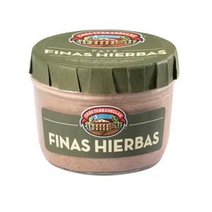CASA TARRADELLAS Paté de hígado de cerdo a las finas hierbas frasco de 125 g.