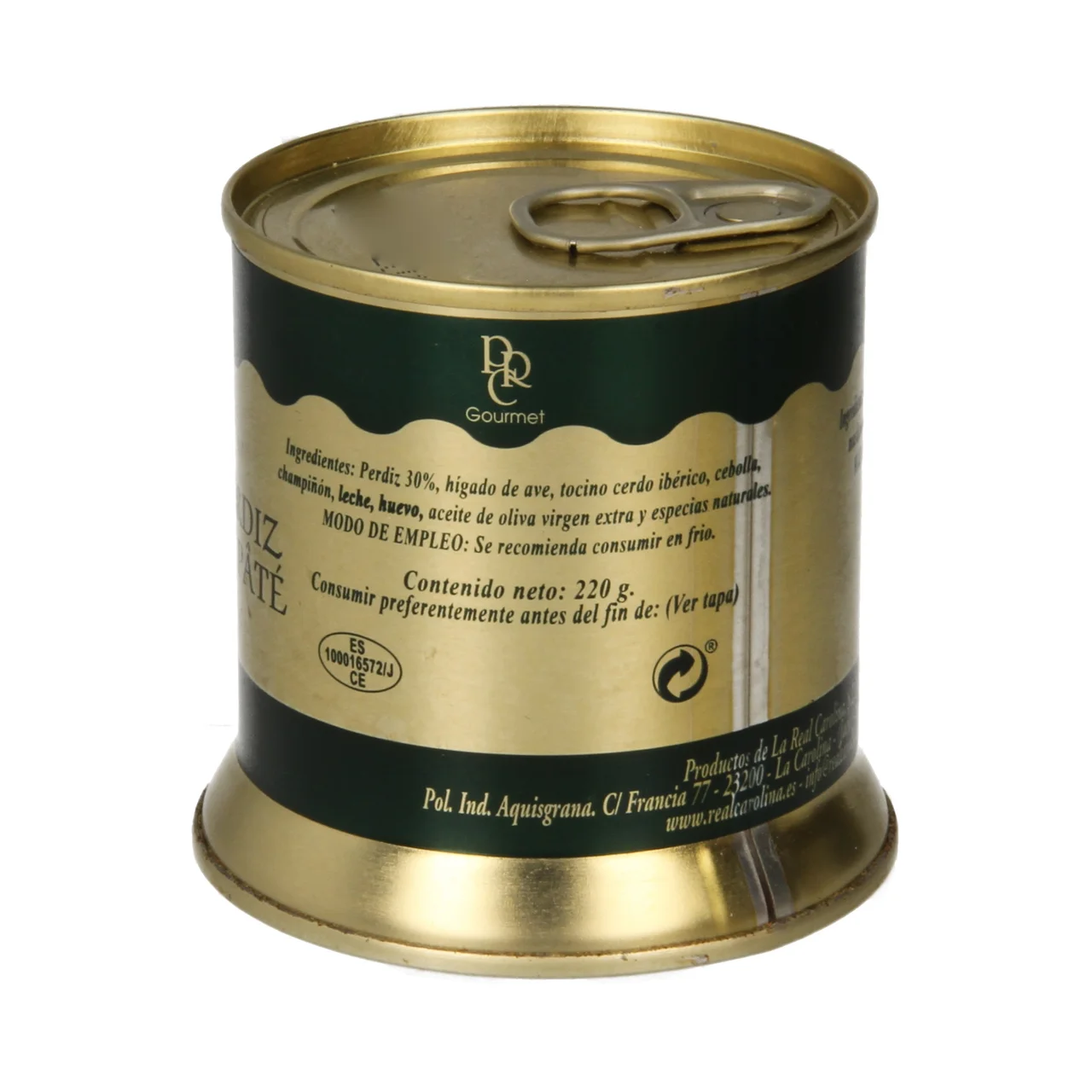 REAL CAROLINA Paté de perdiz REAL CAROLINA 220 g.