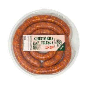 PEÑA CRUZ Chistorra fresca de cerdo, elaborada sin gluten, ni lactosa ni soja 375 g.