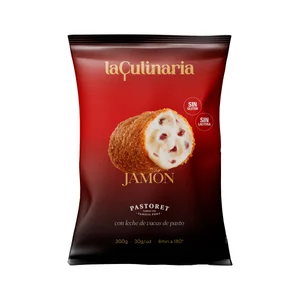 LA CULINARIA Croquetas congeladas super cremosas de jamón sin gluten ni lactosa 300 g.