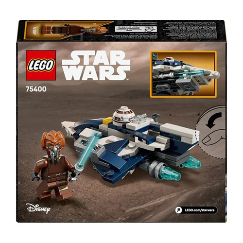 LEGO Star Wars Microfighter: Caza Estelar Jedi de Plo Koon 75400, 89 piezas, +6 años.