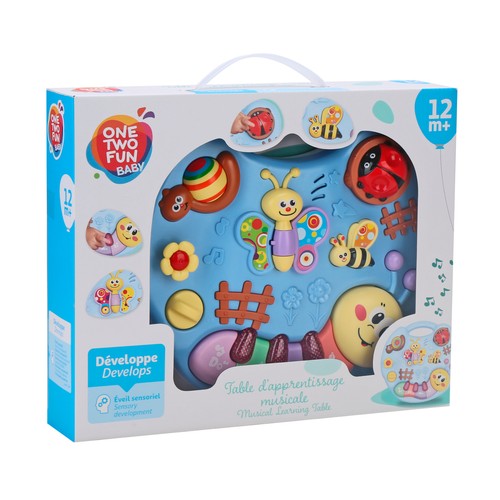Mesa Musical de Aprendizaje, ayuda al desarrollo sensorial +12 Meses ONE, TWO FUN Baby