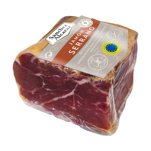Sánchez Alcaraz Taco de Jamón Serrano (curación Mínima de 9 Meses) Envasado al Vacio Sánchez Alcaraz 400 G.