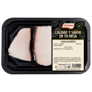 Tocino salado de cerdo ibérico 250 g.