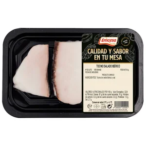 EMCESA Tocino salado de cerdo ibérico 250 g.