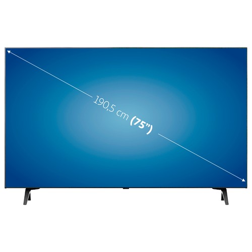 Televisión 190,5 cm (75") LED LG 75UQ80006LA 4K, HDR 10 PRO, SMART TV, WIFI, BLUETOOTH, TDT T2, USB reproductor y grabador, 3HDMI. 50HZ.
