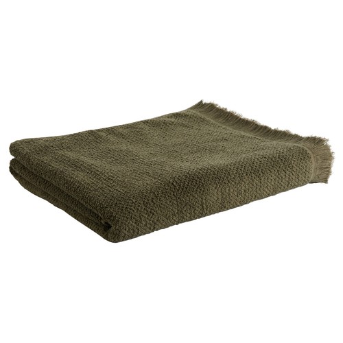 Toalla de baño Grano de arroz green, 480g/m² de densidad, ACTUEL.