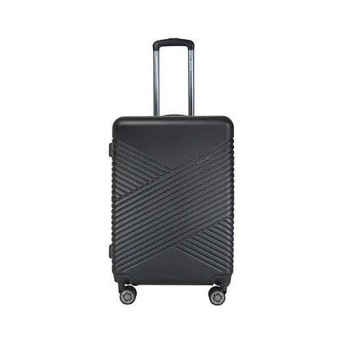Maleta mediana tipo trolley rígida x-trip de 66 cm, 8 ruedas, color negro, ALCAMPO.