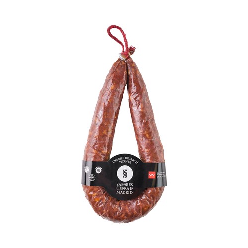 SABORES SIERRA DE MADRID Chorizo picante de jabalí, elaborado sin gluten ni lactosa SABORES SIERRA DE MADRID 250 g.