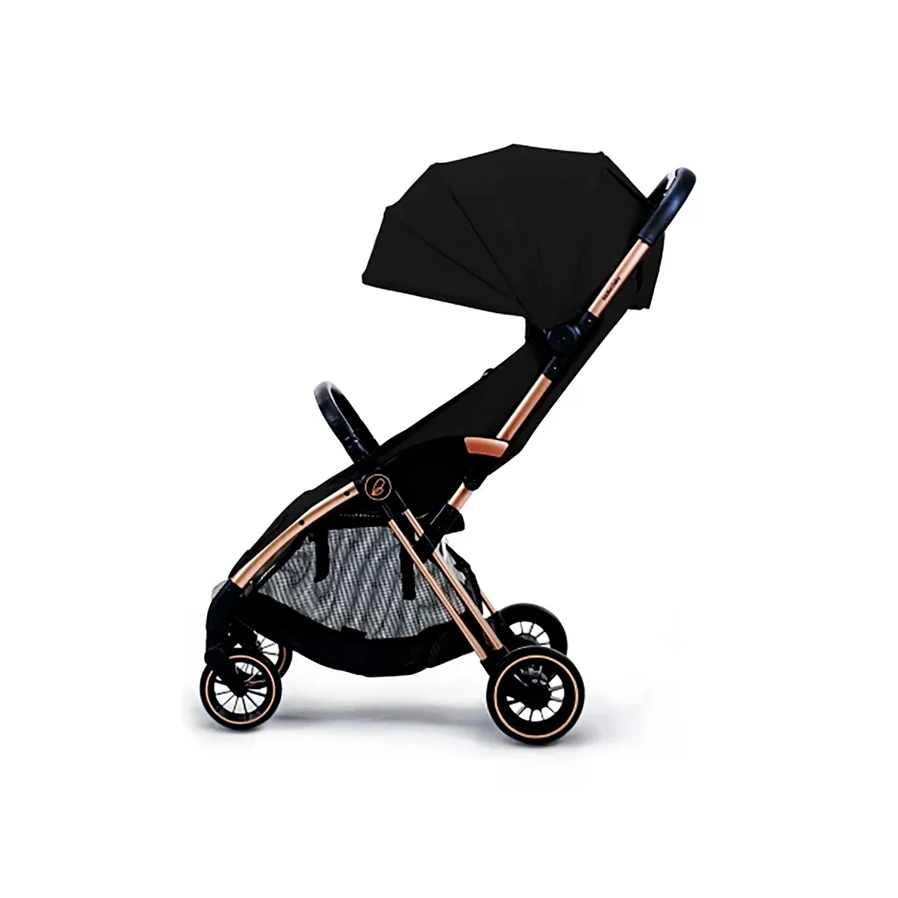Silla paseo para bebes Plis Plas hasta 22 kg, color negro y dorado