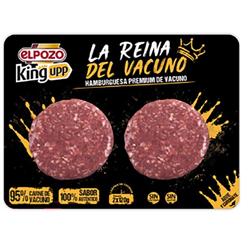 EL POZO King upp Burger meat de vacuno 2 x 120 g.