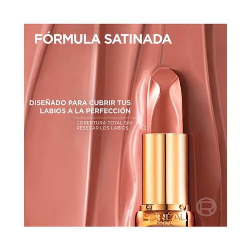 L´ORÉAL PARIS Color riche nude Tono 520 Nu defiant Barra de labios con acabado satinado.