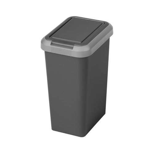 ACTUEL Cubo de basura Swing Slim 100% plástico reciclado ACTUEL 10 l.
