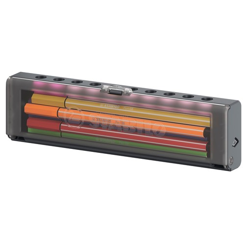 Estuche 10 rotuladores para escribir 1mm Pen 68 estuche click. STABILO