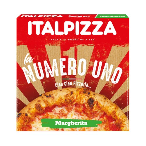 ITALPIZZA La número uno Pizza congelada Margarita (tomate y queso) 410 g.