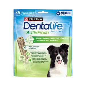 PURINA DENTALIFE ACTIVFRESH Snack dental perros 12 a 25 kg 4 uds.