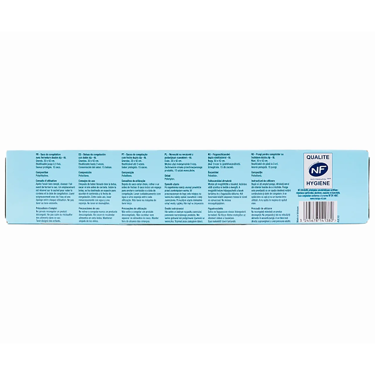 PRODUCTO ALCAMPO Bolsas de congelación con zip grande 15 uds.