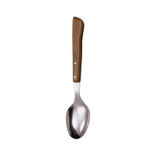 Cuchara de mesa con mango de madera, 20cm., ARCOS.