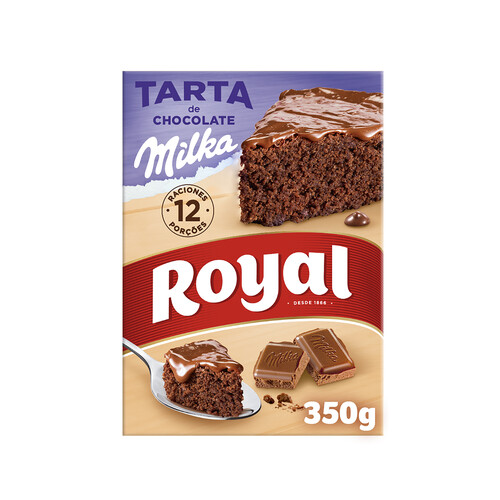 ROYAL Preparado para tarta de chocolate Milka ROYAL 350 g.