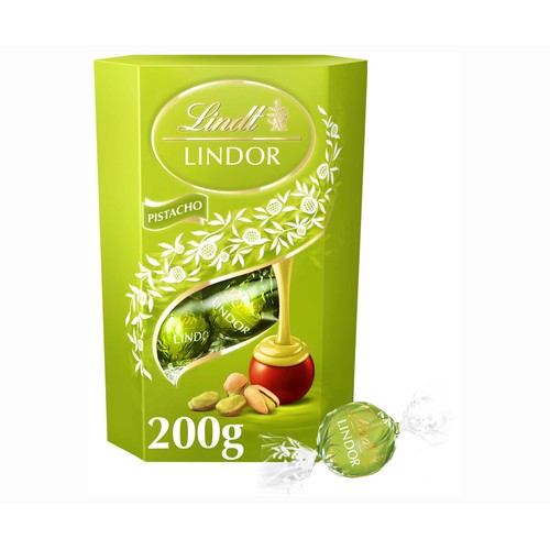 LINDT Bombones lindor pistacho 200 g.