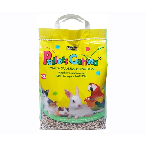 GAHWA Viruta granulada para lecho de mascotas GAHWA 6 kg.