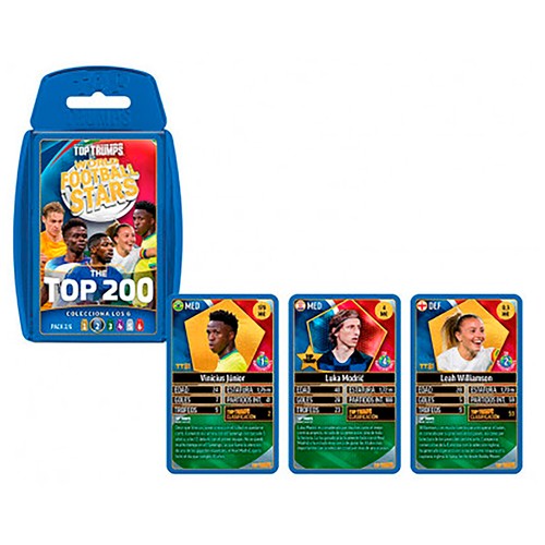 Juego de cartas Fútbol mundial- top 200 -  set trading cards sdo 3. TOPTRUMPS.