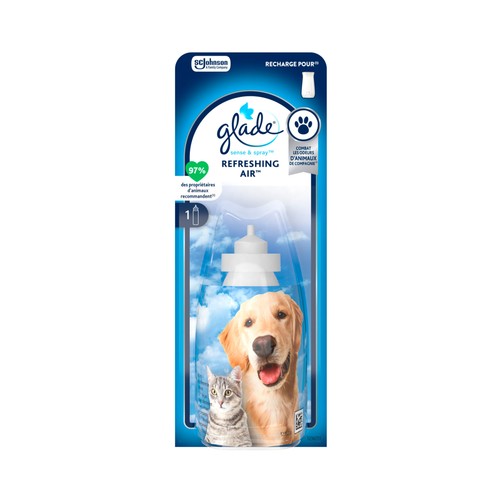 GLADE Recambio sense&spray mascotas 18 ml.