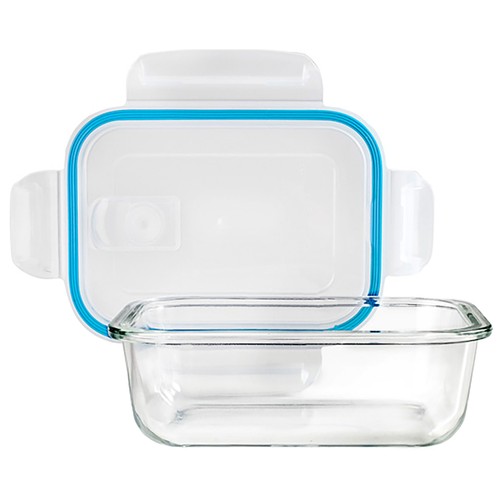 Hermético borosilicato rectangular 1000ml. AIR VENT