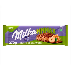 MILKA Chocolate con leche, barquillo y avellanas 270 g.