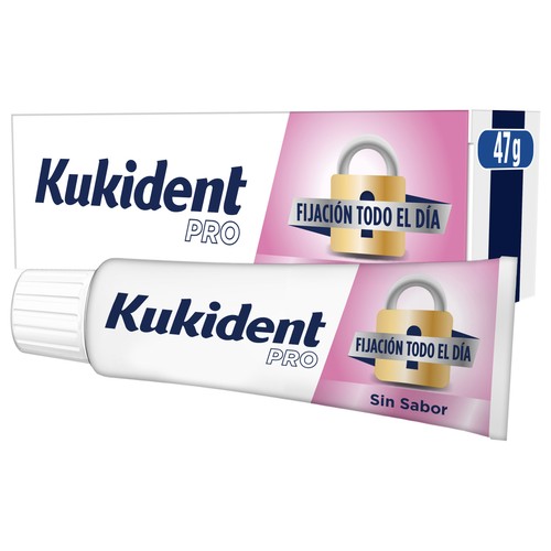 KUKIDENT Pro Crema adhesiva para prótesis dental, sin sabor 47 g