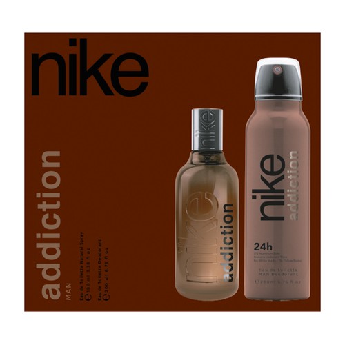 NIKE Man addiction Estuche de Eau de toilette para hombre (colonia 100 ml) + desodorante spray (200 ml).