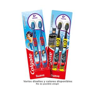 Imagen de COLGATE Cepillo dental infantil, con filamentos suaves y limpiador de lengua COLGATE 2 uds.