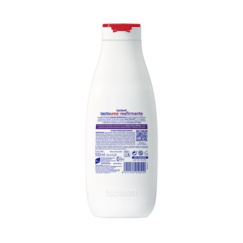 LACTOVIT Lactourea Gel de baño reparador y reafirmante para pieles secas y flácidas 550 ml.