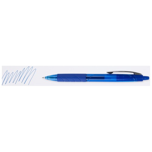 Pack 2 bolígrafos retráctiles tinta gel color azul. ALCAMPO