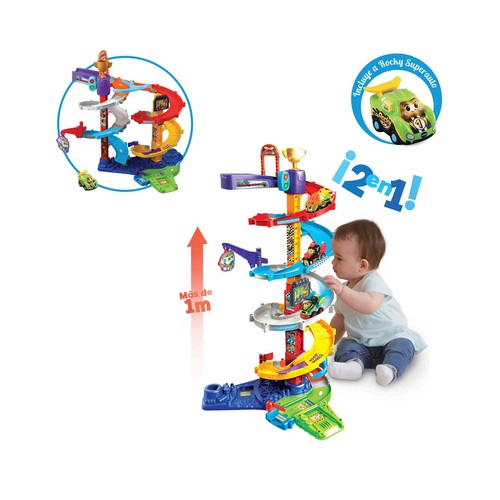 Torre supertornado Tut Tut Bólidos. Circuito y playset de juguete Incluye un coche VTech Baby. Edad recomendada desde 1-5 años