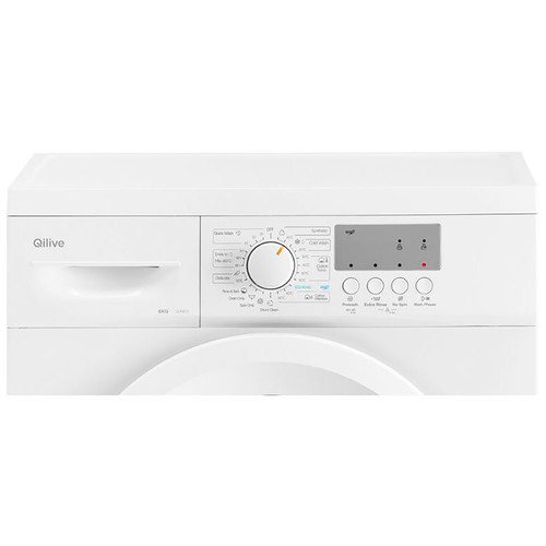 Lavadora QILIVE Q.6631 6KG, clasificación energética: D, 1200RPM, H: 85cm, A: 59,5cm, F: 40cm.