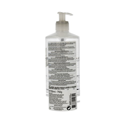 LA ROCHE POSAY Agua micelar para rostro, ojos y labios sensibles. Purifica, calma y protege LA ROCHE-POSAY 750 ml.