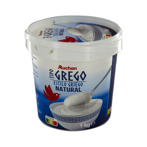 Imagen de AUCHAN Yogur estilo griego natural 1 kg. Producto Alcampo