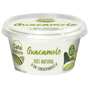 CAÑA NATURE Guacamole tradicional 100% natural, sin conservantes ni gluten CAÑA NATURE 200 g.