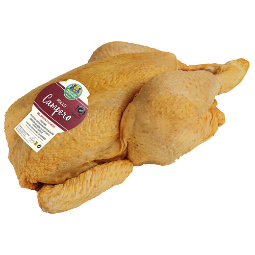Pollo campero limpio y entero ALCAMPO PRODUCCIÓN CONTROLADA bandeja