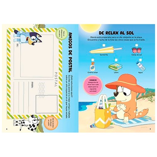 La playa de Bluey. Actividades para las vacaciones.
