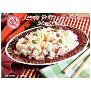 Imagen de MANFONG Arroz frito tres delicias, listo para calentar y comer MANFONG 300 g.