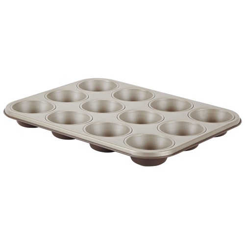 Bandeja molde de acero para 12 magdalenas, 35x27x3 cmACTUEL.