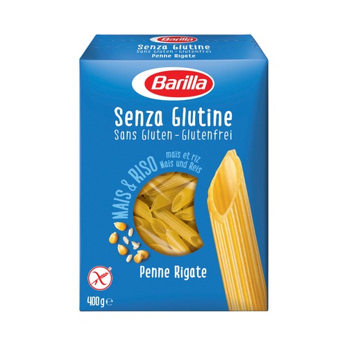 BARILLA Pasta Penne Rigate (Macarrones) sin gluten BARILLA 400 g.