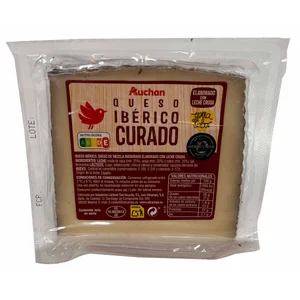 AUCHAN Queso mezcla curado, cuña Producto Alcampo.